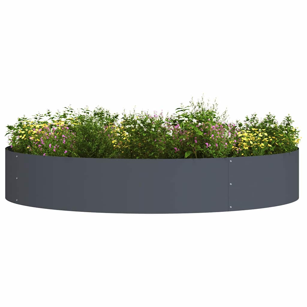 Plante ring Antracit 120 x 120 x 20 cm Koldvalset stål