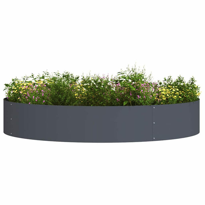 Plante ring Antracit 120 x 120 x 20 cm Koldvalset stål