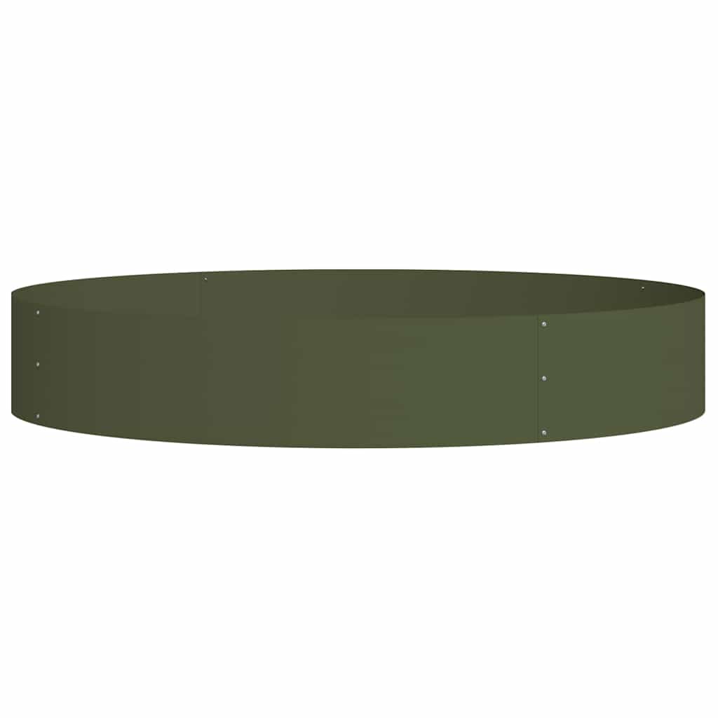 Plante ring 5 pcs Oliven grøn 120 x 120 x 20 cm Koldvalset stål
