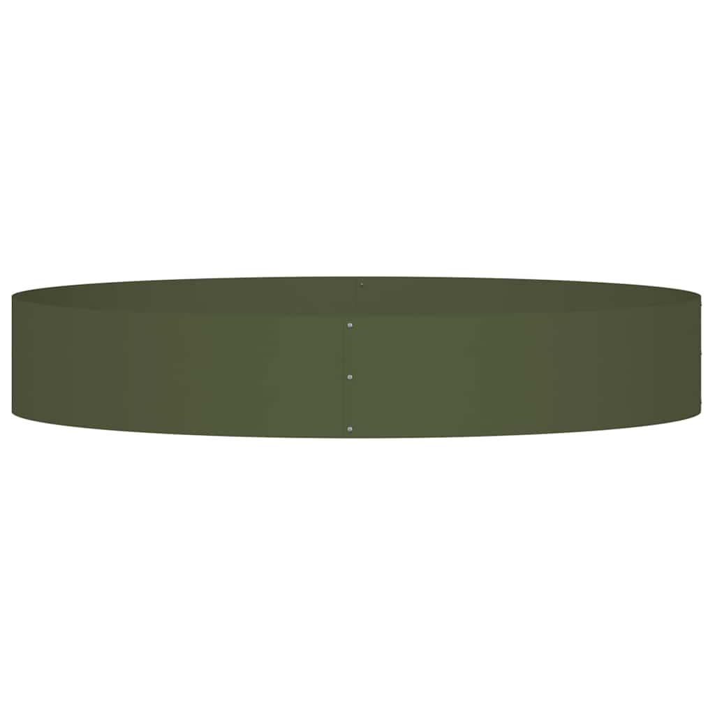 Plante ring 5 pcs Oliven grøn 120 x 120 x 20 cm Koldvalset stål