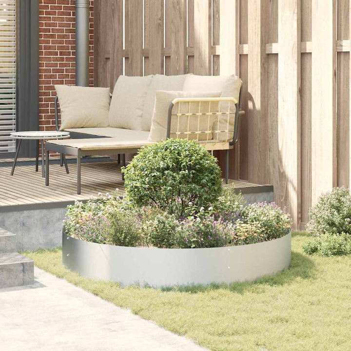 Plante ring Sølv 120 x 120 x 20 cm Galvaniseret stål