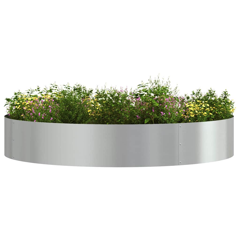 Plante ring Sølv 120 x 120 x 20 cm Galvaniseret stål