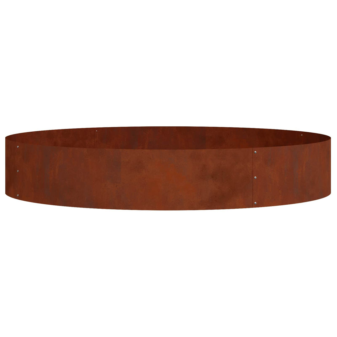 Plante ring 5 pcs Brun 120 x 120 x 20 cm Cortenstål