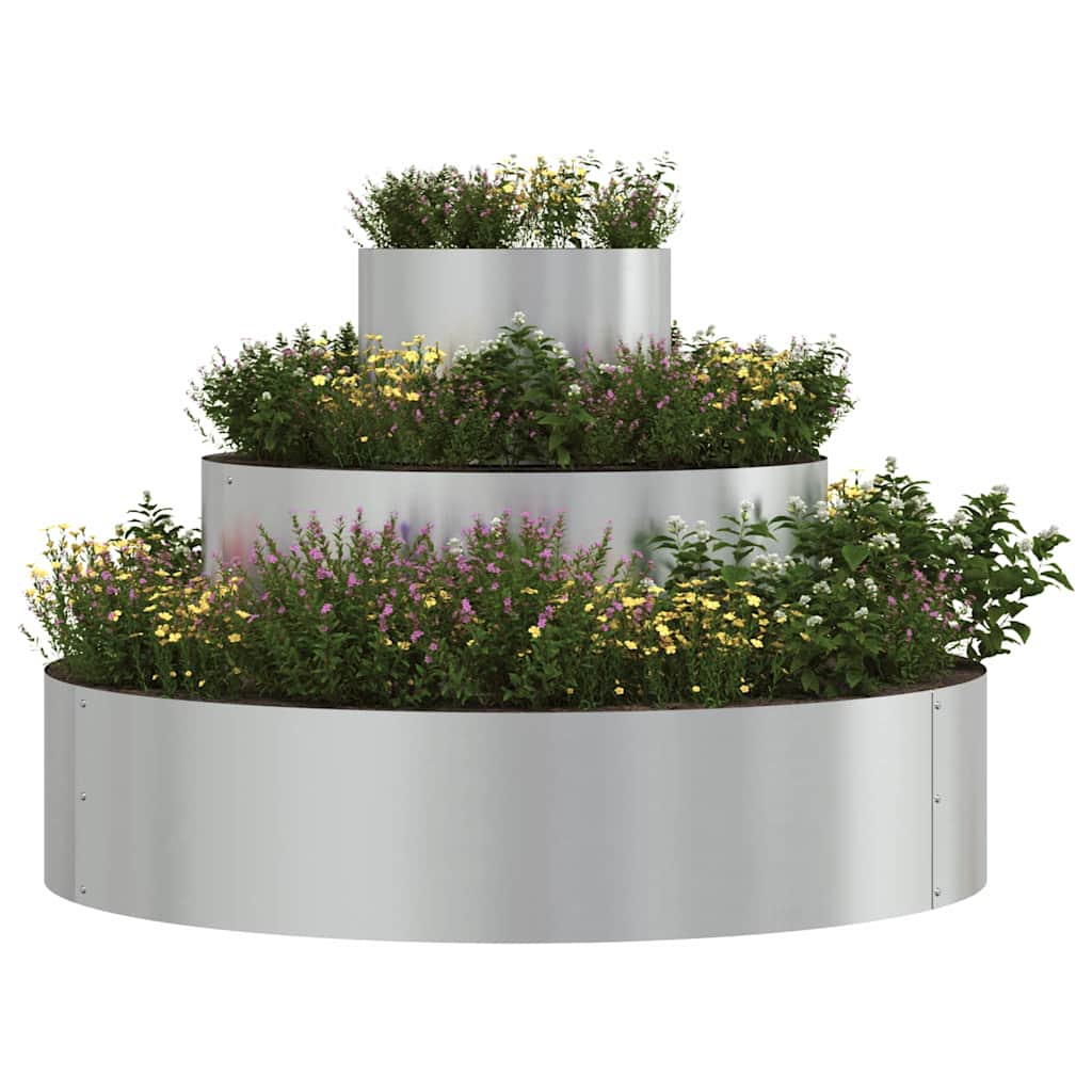 Have Blomsterkrukke Sølv 90 x 90 x 20 cm Galvaniseret stål