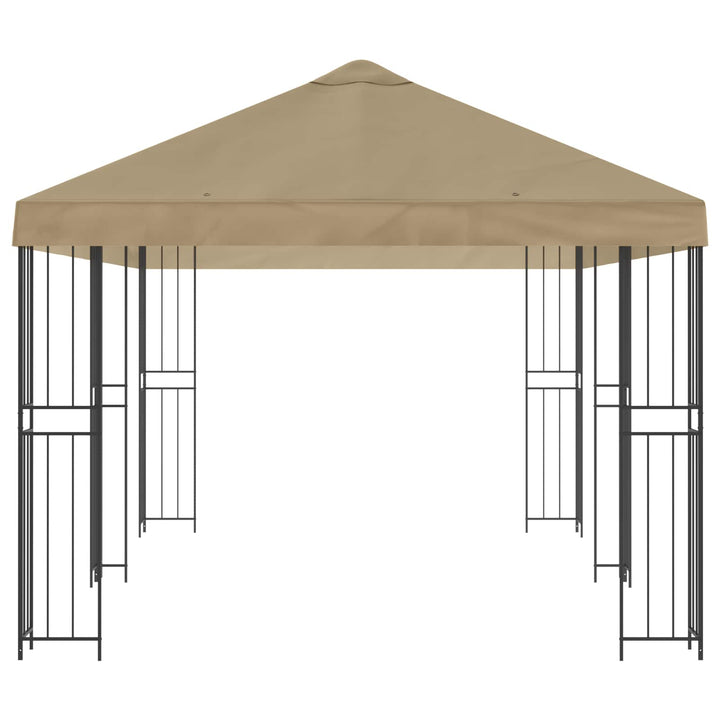 Have Gazebo 6 x 3 m Beige Polyester og Stål 190 gsm