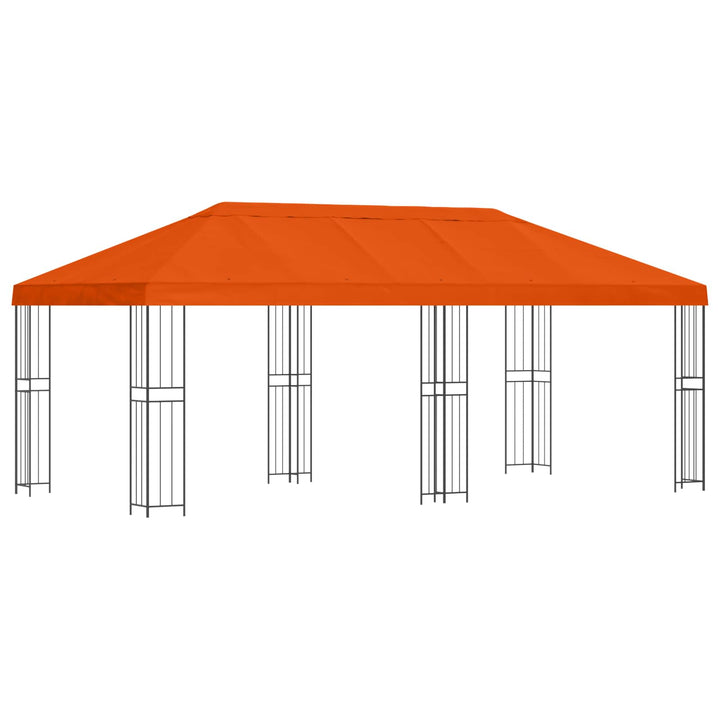 Have Gazebo 6 x 3 m Orange Polyester og Stål 190 gsm