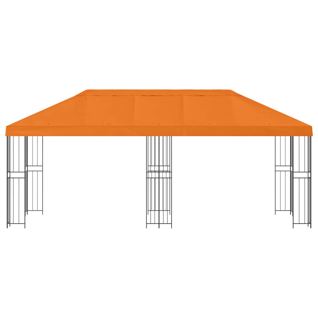 Have Gazebo 6 x 3 m Orange Polyester og Stål 190 gsm