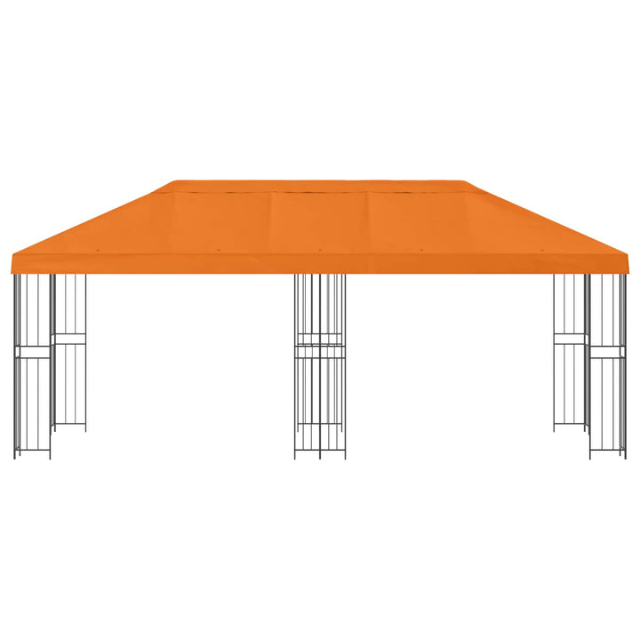 Have Gazebo 6 x 3 m Orange Polyester og Stål 190 gsm