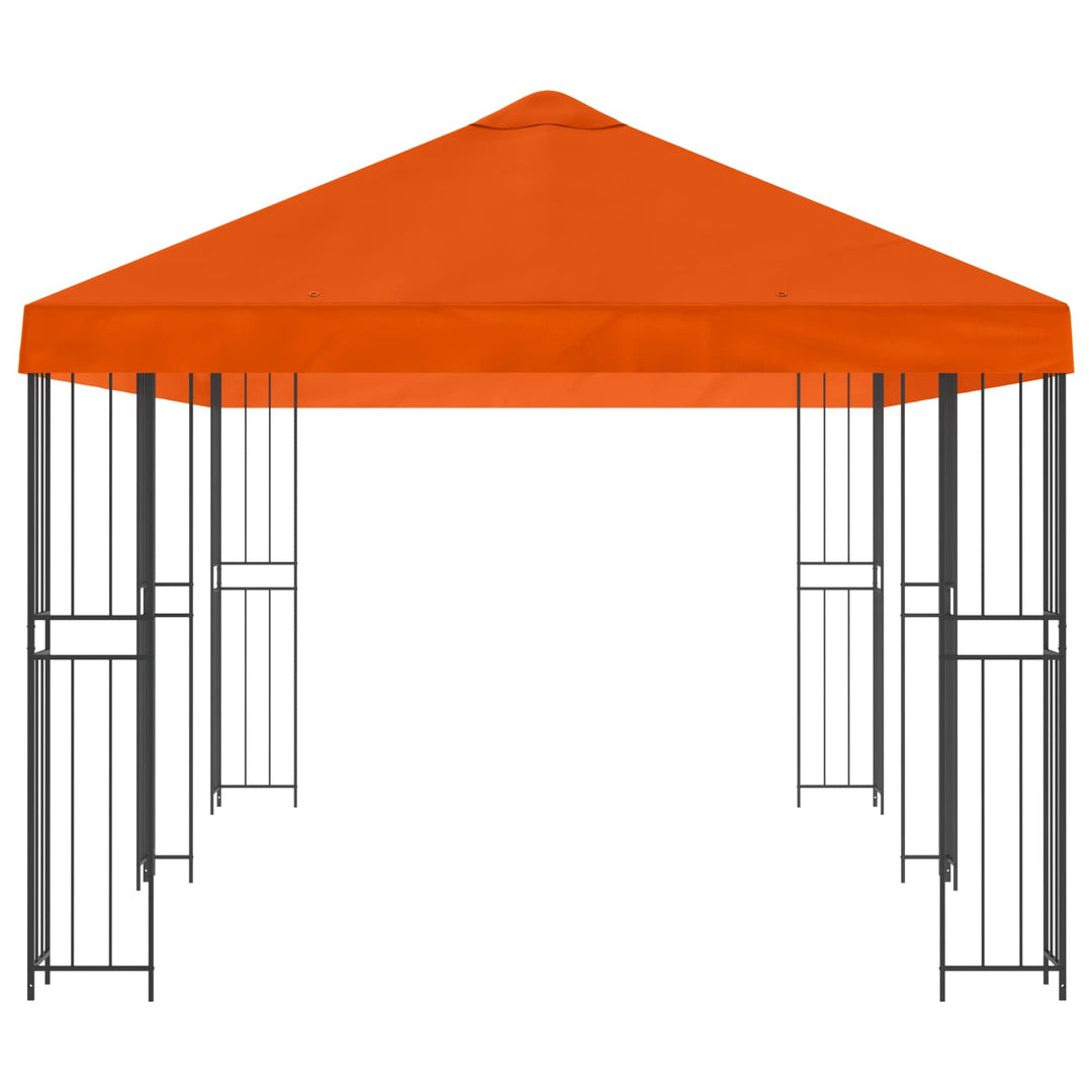 Have Gazebo 6 x 3 m Orange Polyester og Stål 190 gsm