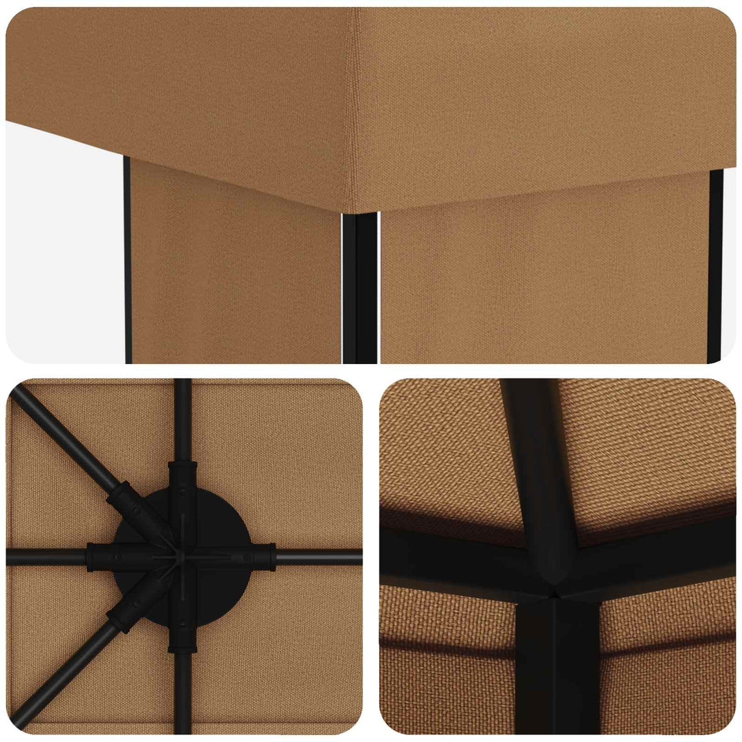 Have Gazebo 6 x 3 m Beige Polyester og Stål 190