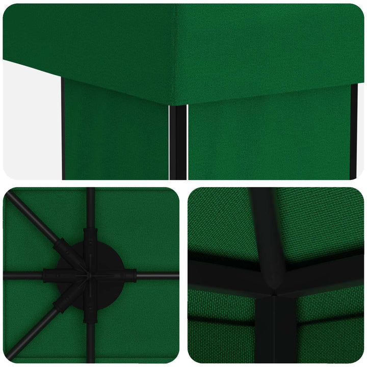 Have Gazebo 6 x 3 m Grøn Polyester og Stål 190