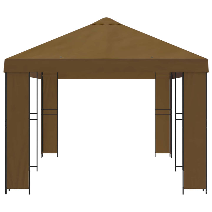 Have Gazebo 6 x 3 m Gråbrun Polyester og Stål 190