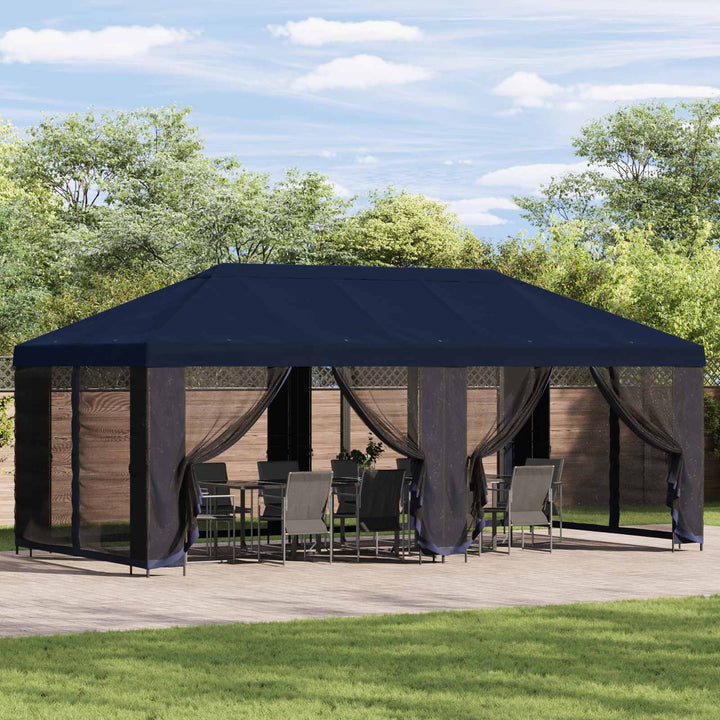 Have Gazebo 6 x 3 m Blå Polyester og Stål 190