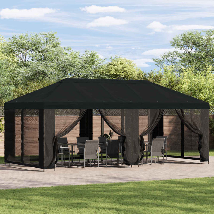 Have Gazebo 6 x 3 m Sort Polyester og Stål 190