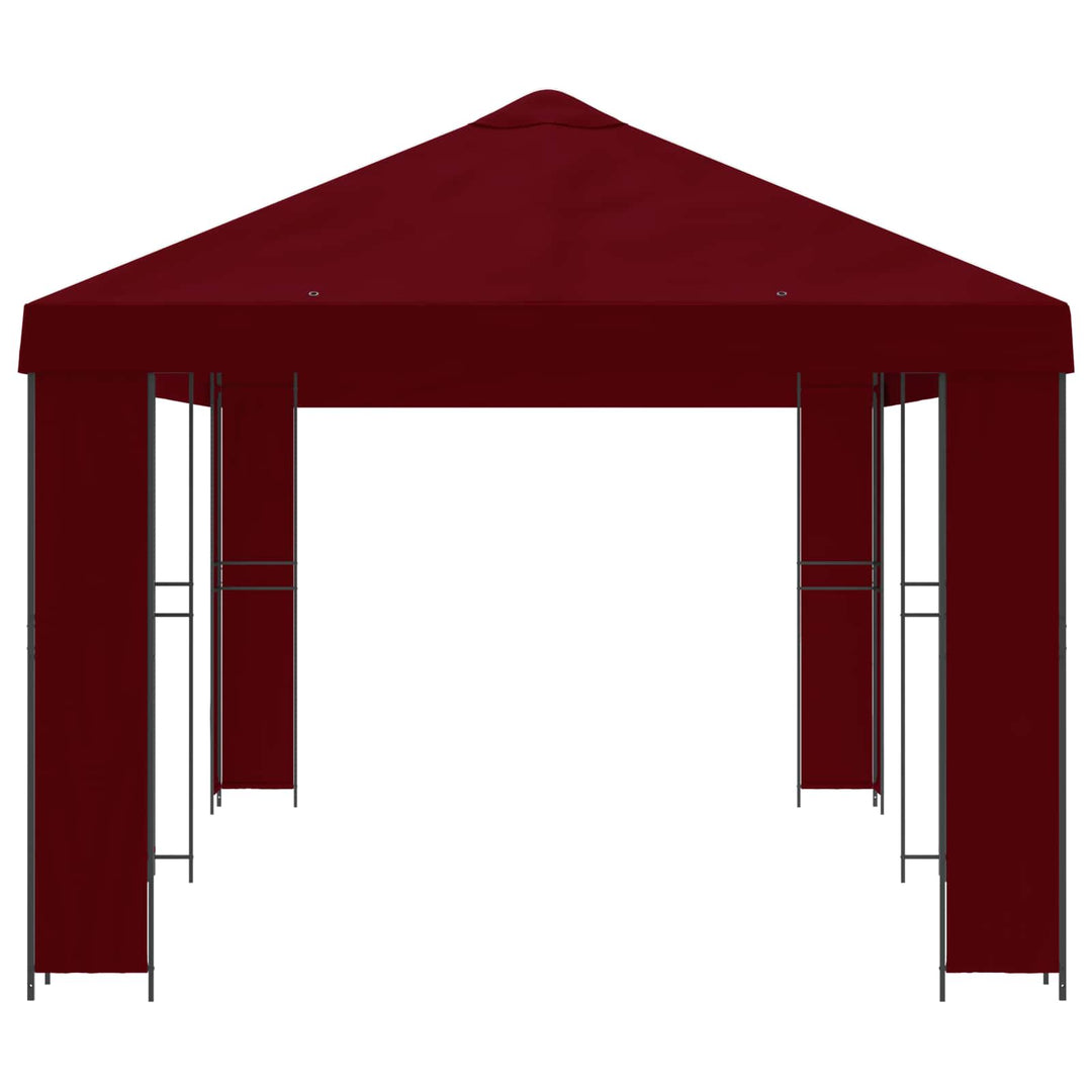 Have Gazebo 6 x 3 m Bordeaux Polyester og Stål 190