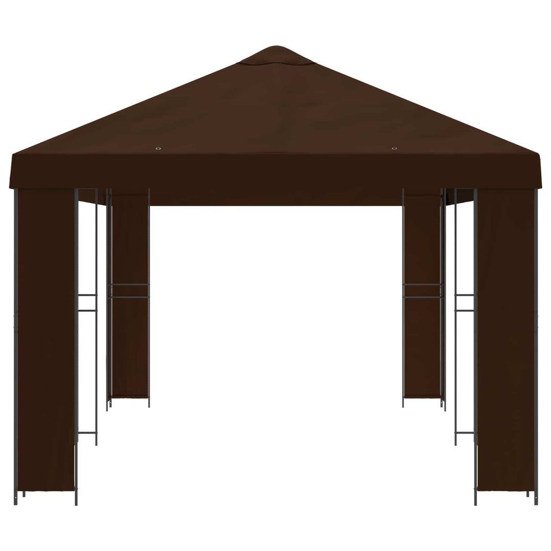 Have Gazebo 6 x 3 m Brun Polyester og Stål 190