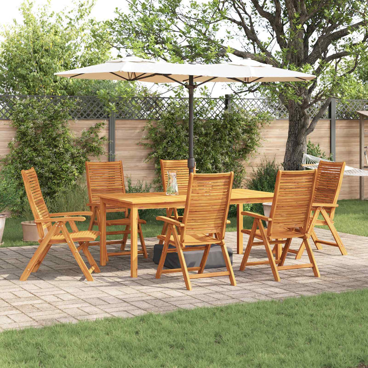 Have Spisebordssæt 7 stk. Brun Massivt Akacietræ