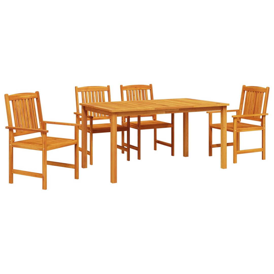 Have Spisebordssæt 5 pcs Brun Massivt Akacietræ