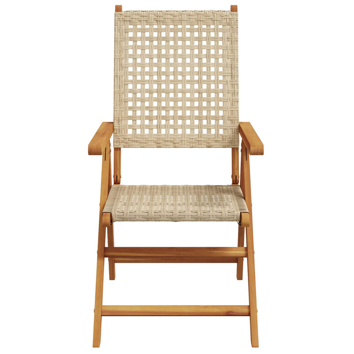 Have Spisebordssæt 7 pcs Beige Massivt Akacietræ