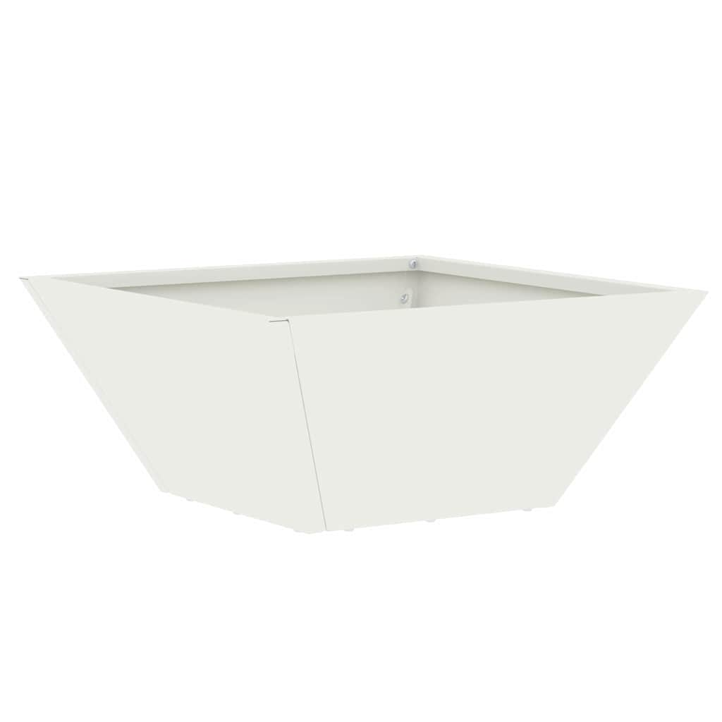 Have Blomsterkrukke 5 stk. Hvid 35 x 35 x 15 cm Koldvalset stål
