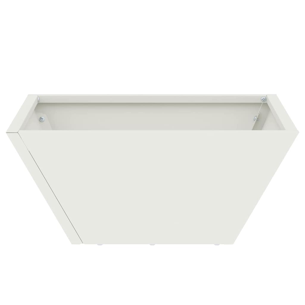 Have Blomsterkrukke 5 stk. Hvid 35 x 35 x 15 cm Koldvalset stål