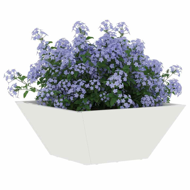 Have Blomsterkrukke 5 stk. Hvid 35 x 35 x 15 cm Koldvalset stål