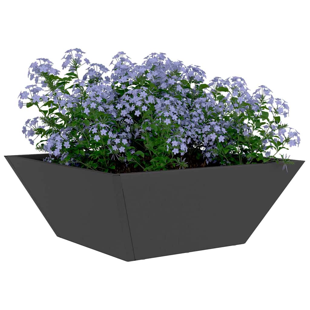 Have Blomsterkrukke 5 stk. Sort 40 x 40 x 15 cm Koldvalset stål