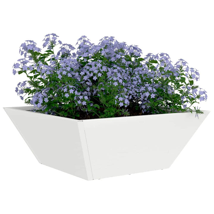 Have Blomsterkrukke 5 stk. Hvid 40 x 40 x 15 cm Koldvalset stål