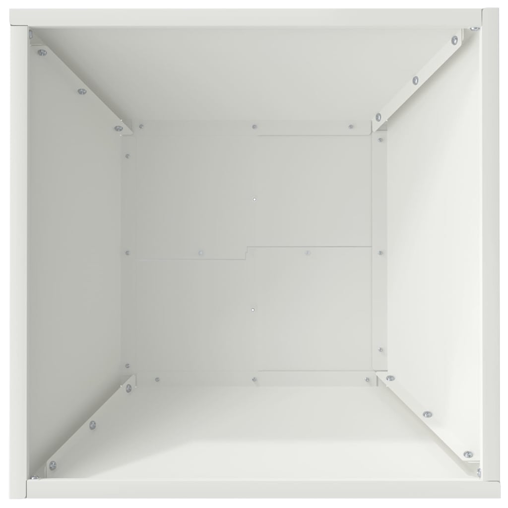 Have Blomsterkrukke 5 stk. Hvid 40 x 40 x 15 cm Koldvalset stål