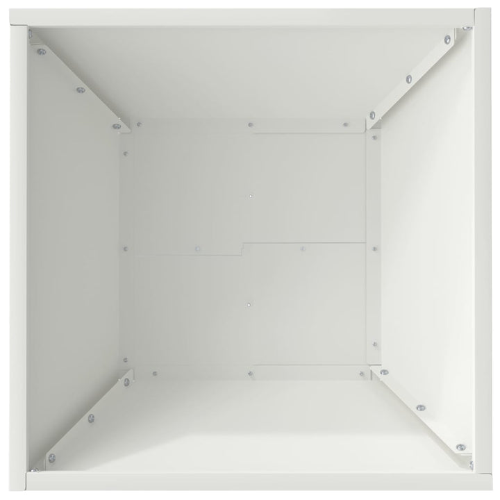 Have Blomsterkrukke 5 stk. Hvid 40 x 40 x 15 cm Koldvalset stål