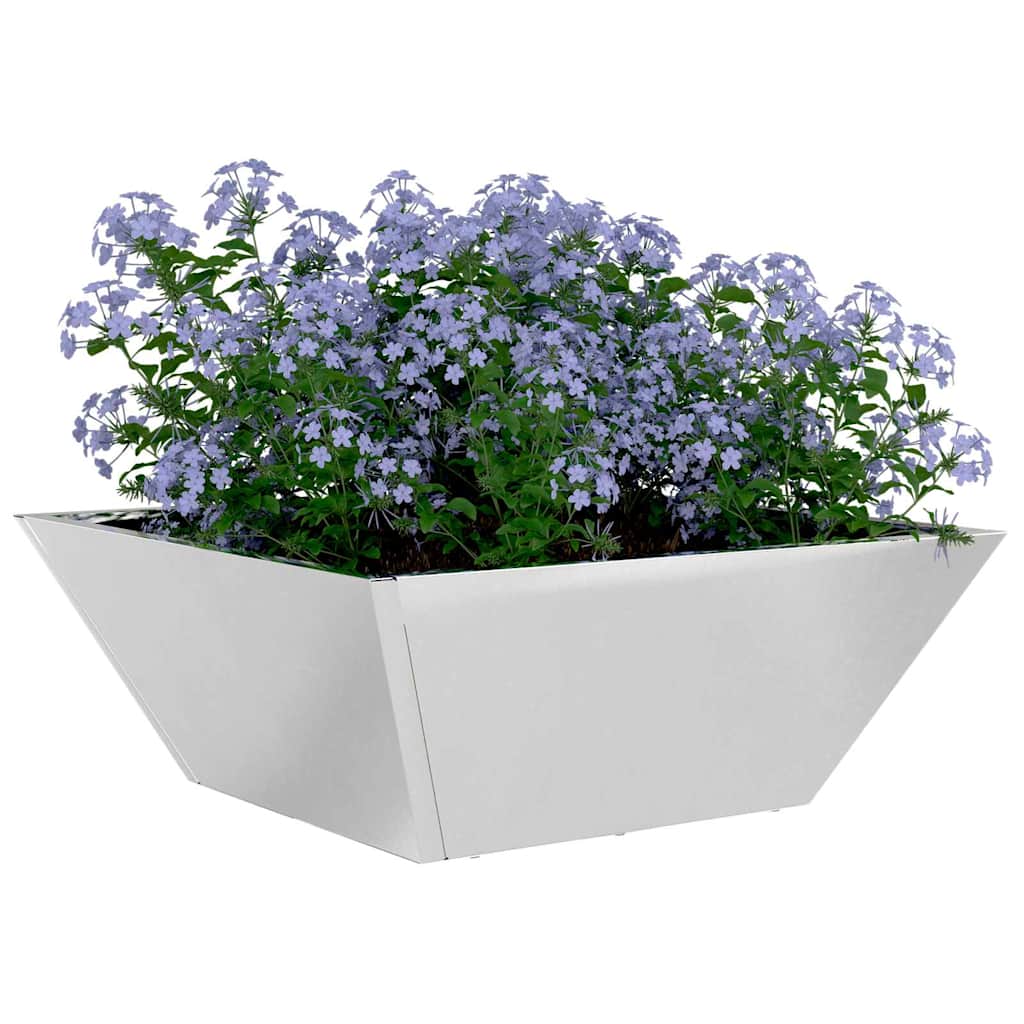 Have Blomsterkrukke 5 stk. Sølv 40 x 40 x 15 cm Rustfrit stål
