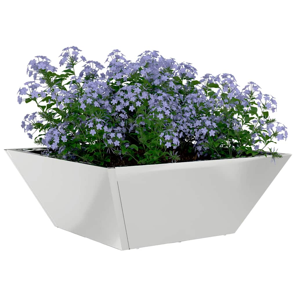 Have Blomsterkrukke Sølv 40 x 40 x 15 cm Galvaniseret stål
