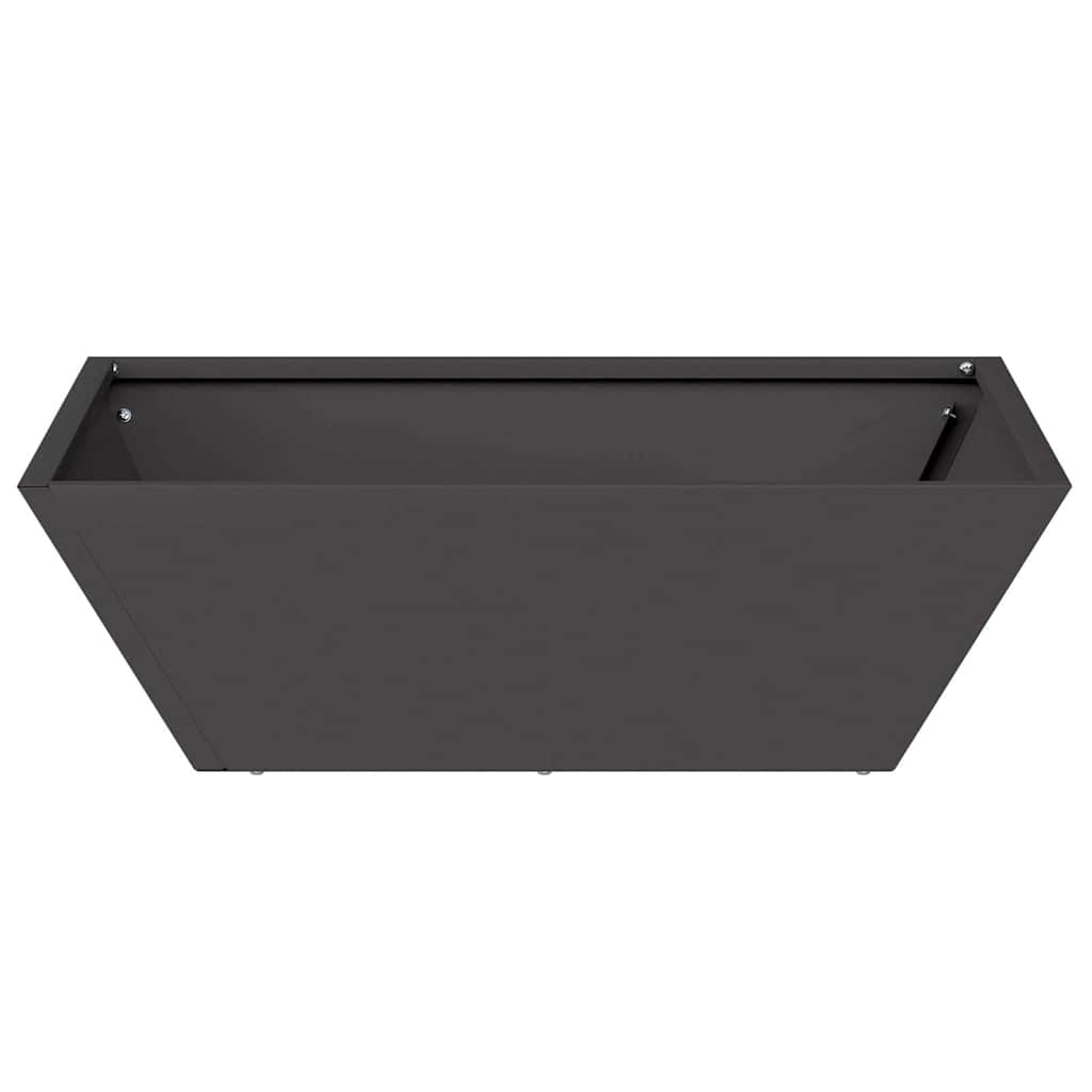 Have Blomsterkrukke Sort 50 x 50 x 15 cm Koldvalset stål