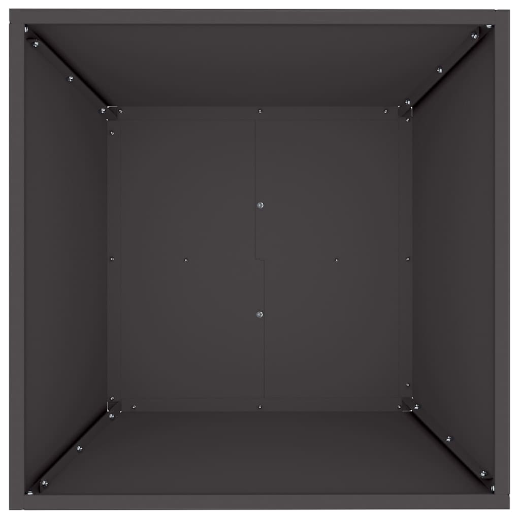 Have Blomsterkrukke Sort 50 x 50 x 15 cm Koldvalset stål