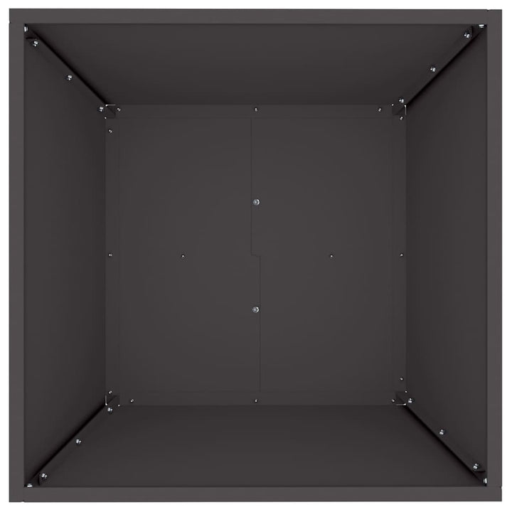 Have Blomsterkrukke Sort 50 x 50 x 15 cm Koldvalset stål
