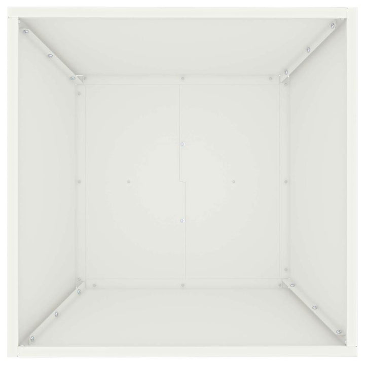 Have Blomsterkrukke Hvid 50 x 50 x 15 cm Koldvalset stål