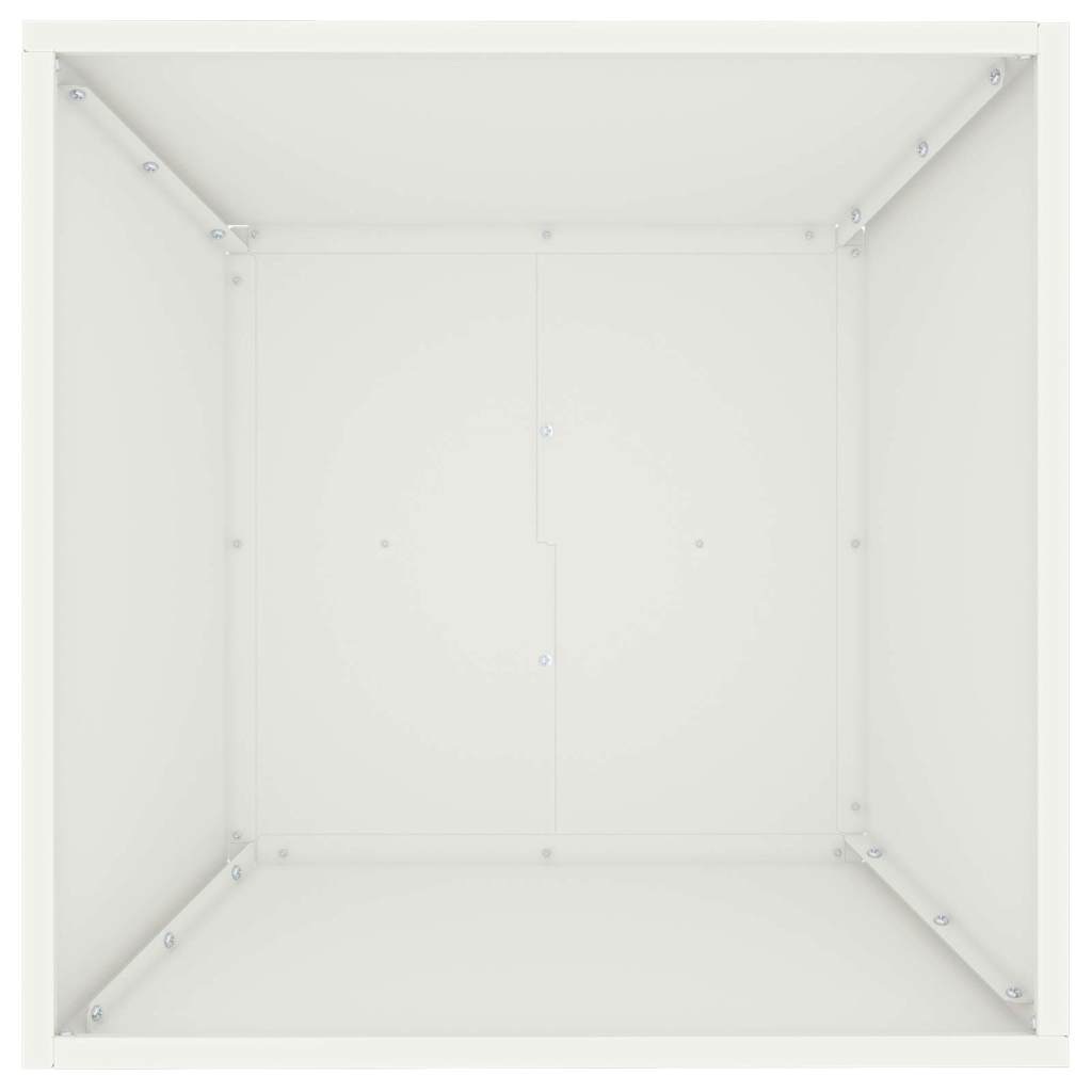 Have Blomsterkrukke 5 stk. Hvid 50 x 50 x 15 cm Koldvalset stål