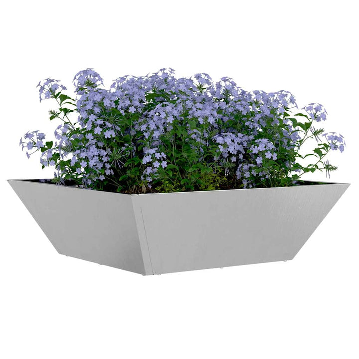Have Blomsterkrukke 5 stk. Sølv 50 x 50 x 15 cm Rustfrit stål