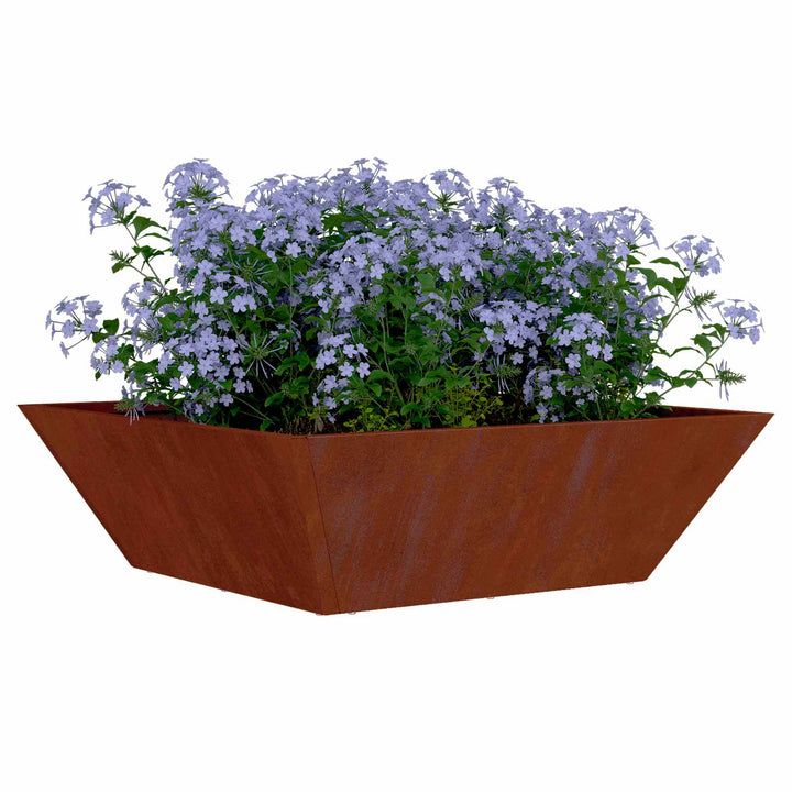 Have Blomsterkrukke 5 stk. Rusten 50 x 50 x 15 cm Cortenstål