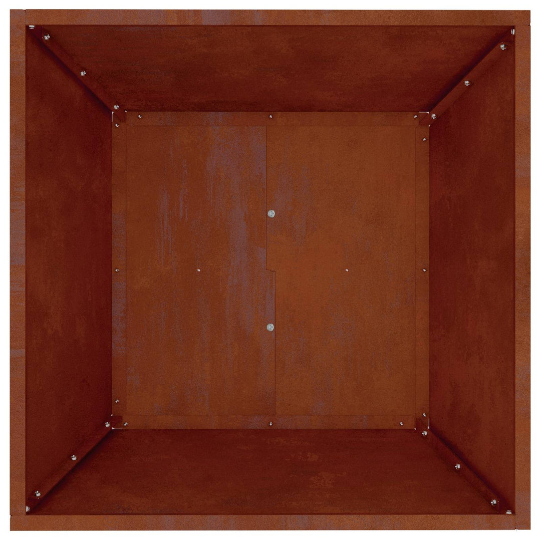 Have Blomsterkrukke 5 stk. Rusten 50 x 50 x 15 cm Cortenstål