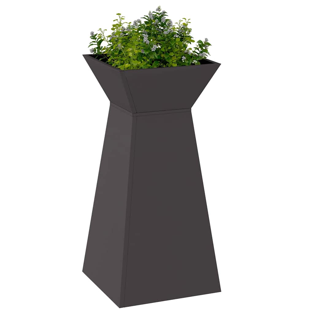 Søjle Plantekasse Sort 35 x 35 x 73 cm