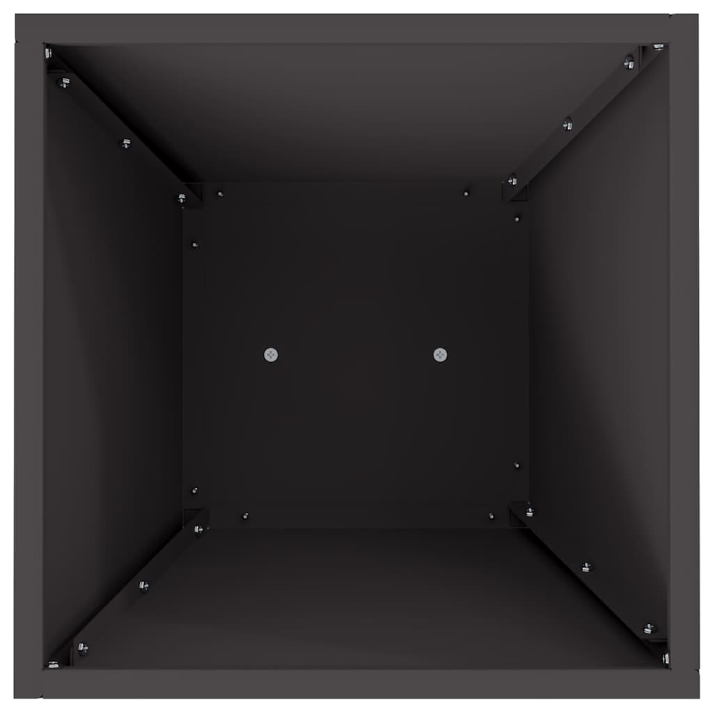 Søjle Plantekasse Sort 35 x 35 x 73 cm