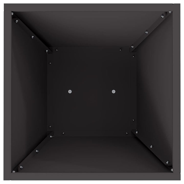 Søjle Plantekasse 2 stk. Sort 35 x 35 x 73 cm