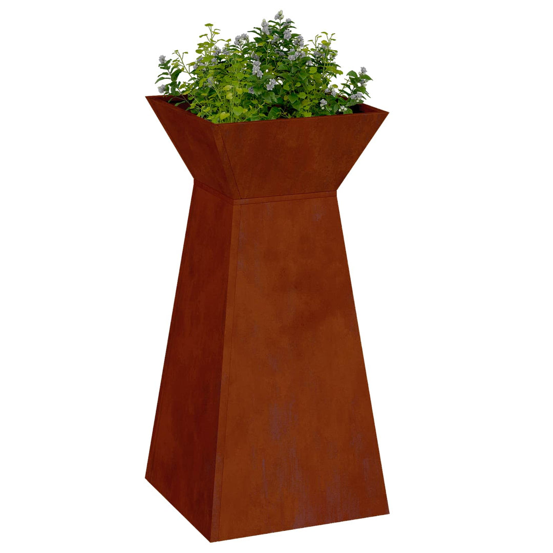 Søjle Plantekasse Rusten 35 x 35 x 73 cm