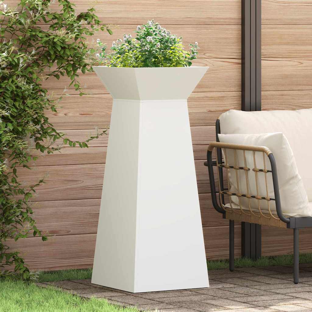 Søjle Plantekasse Hvid 40 x 40 x 100 cm