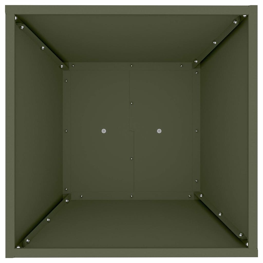 Søjle Plantekasse Olivengrøn 40 x 40 x 100 cm