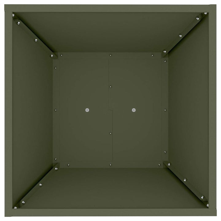 Søjle Plantekasse Olivengrøn 40 x 40 x 100 cm