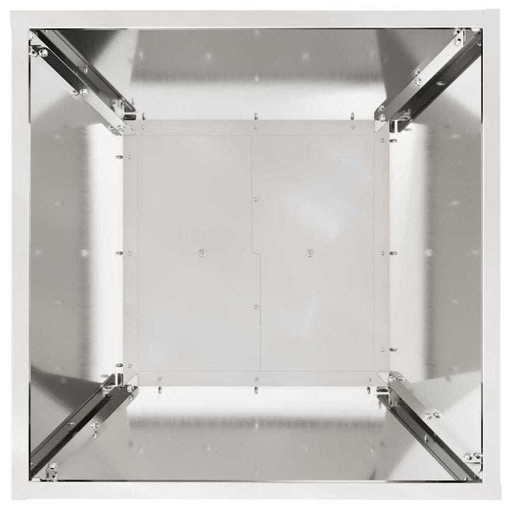 Søjle Plantekasse 2 stk. Sølv 40 x 40 x 100 cm
