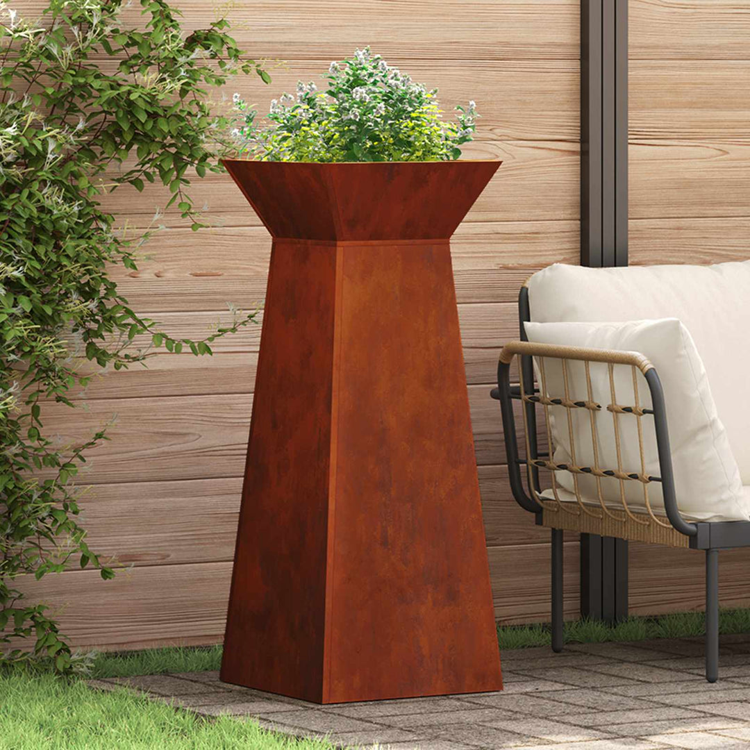 Søjle Plantekasse Rusten 40 x 40 x 100 cm