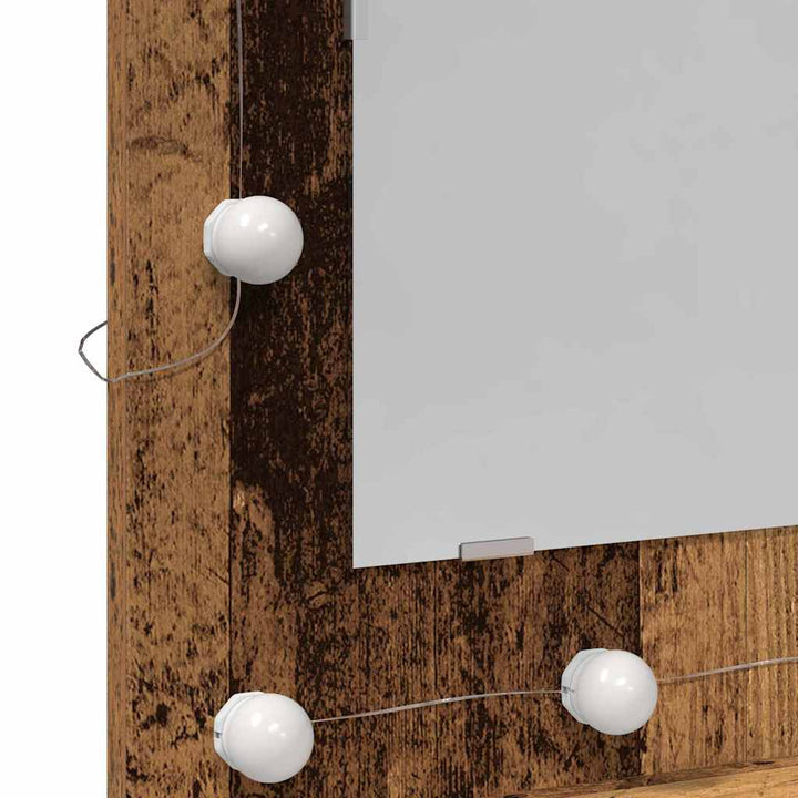 Spejlskab Gammelt træ 60 x 31,5 x 62 cm Konstrueret træ
